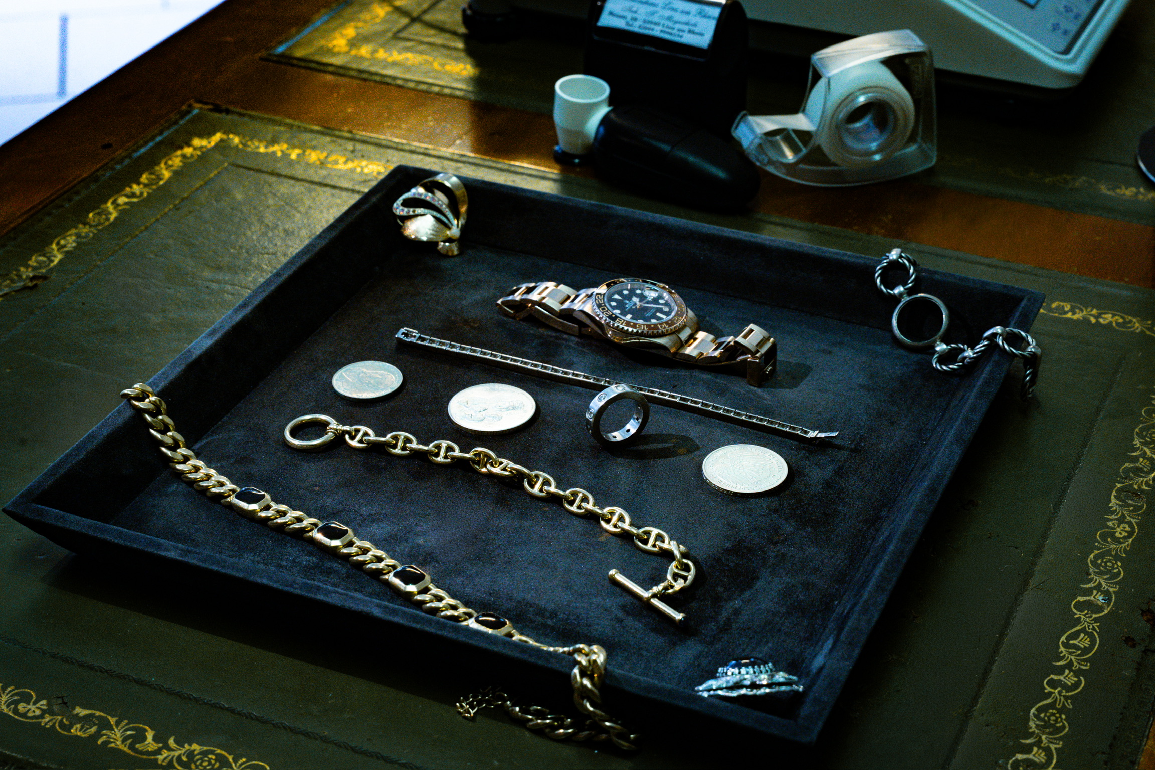 Vitrine im Geschäft