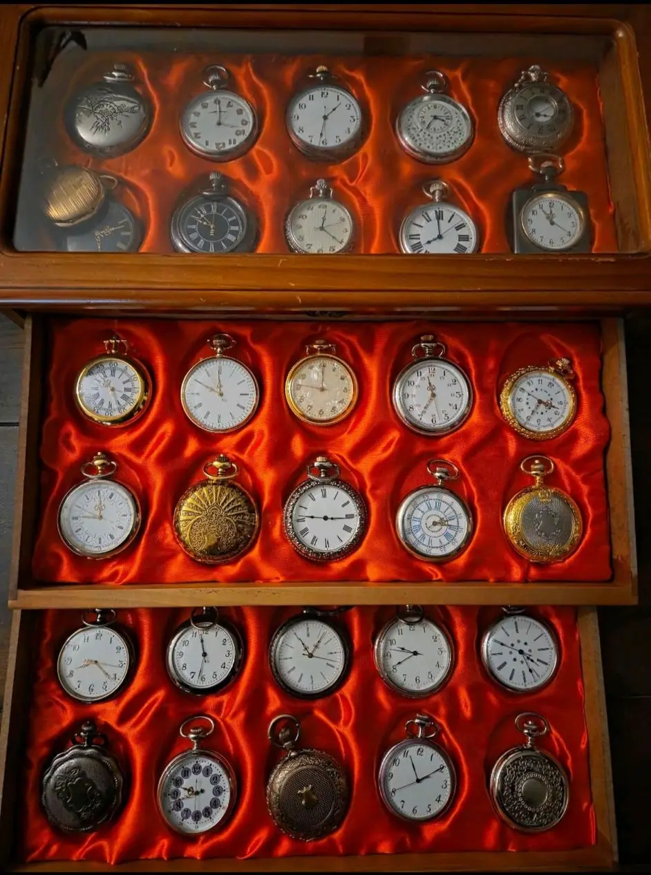 Sammlung antiker Taschenuhren